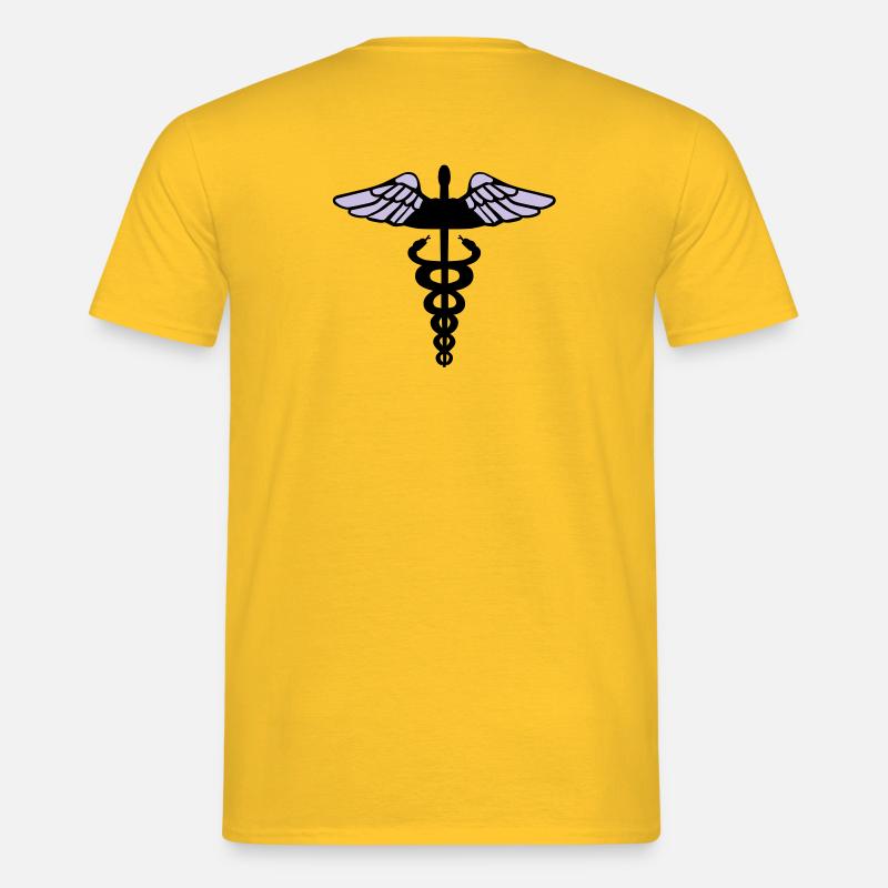 Caduceus - Männer T-Shirt - Gelb