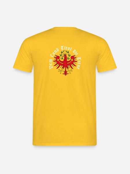 Dem Land Tirol die Treue - Männer T-Shirt - Gelb