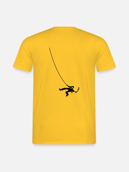 Big wall climbing - Men's T-Shirt - yellow