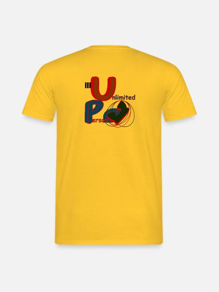 Unlimited Person Cool - Männer T-Shirt - Gelb