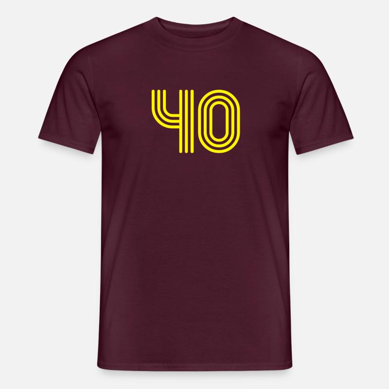 40 vierzig fourty - Männer T-Shirt - Ziegelrot