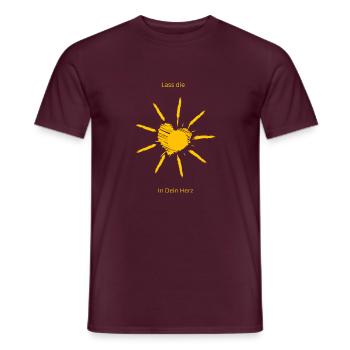 Design mit Herz von R.St - Männer T-Shirt - Ziegelrot - Vorne - AI Model Male 178 light (178cm)