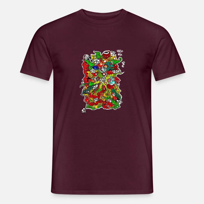 CrazyBrain - Men's T-Shirt - brick red