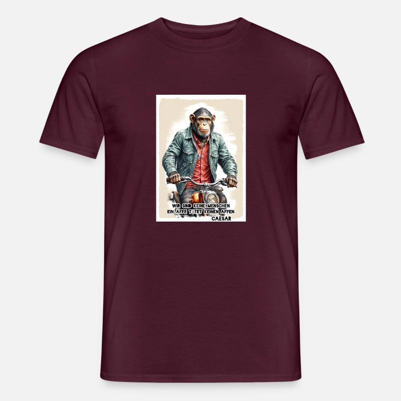 Caesar - Männer T-Shirt - Ziegelrot
