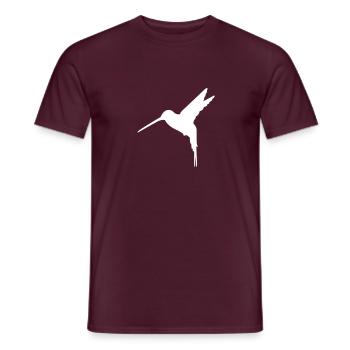 Kolibri Vogel - Männer T-Shirt - Ziegelrot - Vorne - AI Model Male 178 light (178cm)