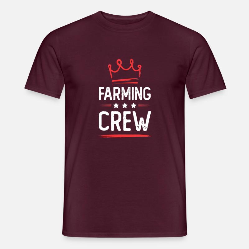Farming Crew - Männer T-Shirt - Ziegelrot