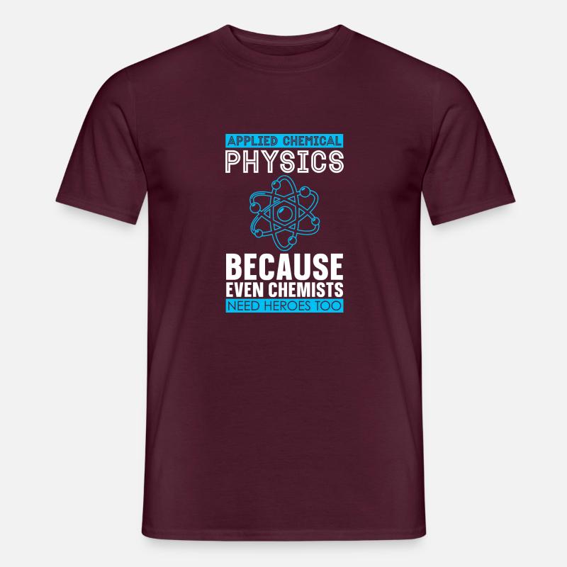 Physik Physiker - Männer T-Shirt - Ziegelrot