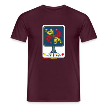 tree cyber clones - Men's T-Shirt - brick red - Front - AI Model Male 178 light (178cm)