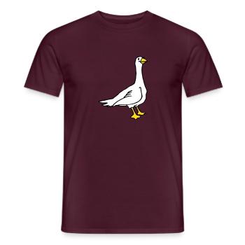 Gans - Männer T-Shirt - Ziegelrot - Vorne - AI Model Male 178 light (178cm)