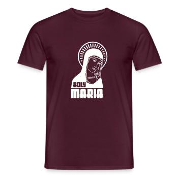Holy Mary - Men's T-Shirt - brick red - Front - AI Model Male 178 light (178cm)