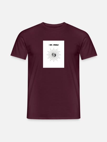 Two Spirals - Art 2 - T-shirt homme - rouge brique