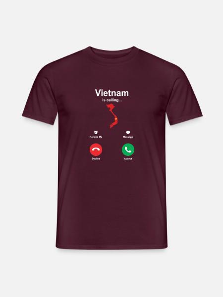 Vietnam - Männer T-Shirt - Ziegelrot