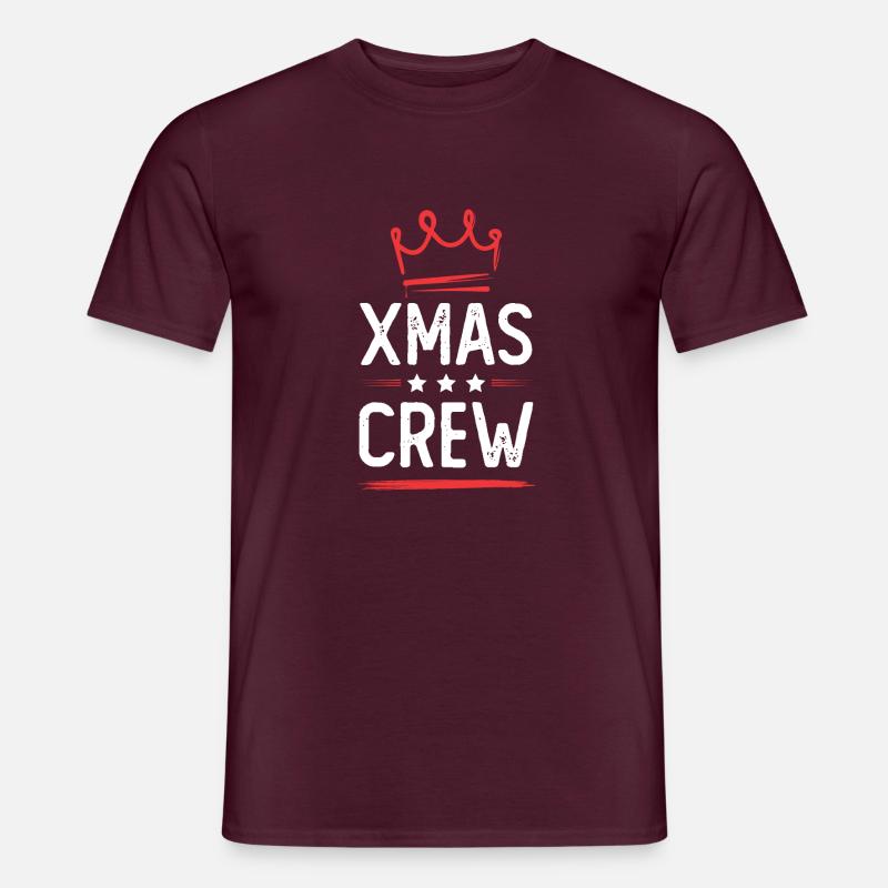 Xmas Crew - Männer T-Shirt - Ziegelrot