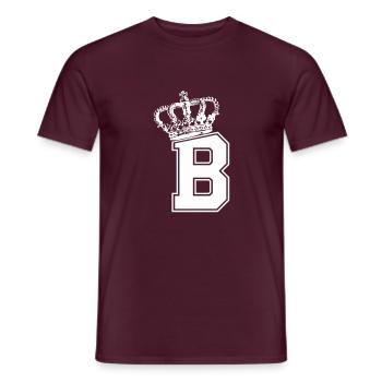 Buchstabe B King - Männer T-Shirt - Ziegelrot - Vorne - AI Model Male 178 light (178cm)