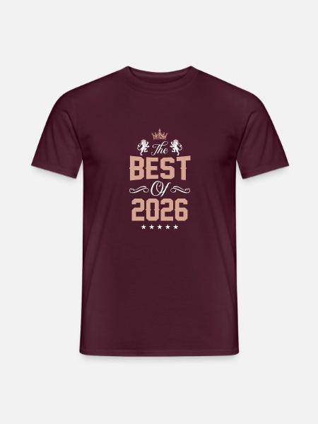 2026 best of - Männer T-Shirt - Ziegelrot