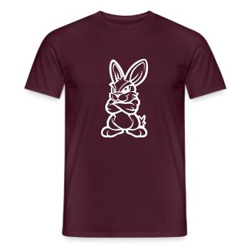 Bunny Comic - Men's T-Shirt - brick red - Front - AI Model Male 178 light (178cm)