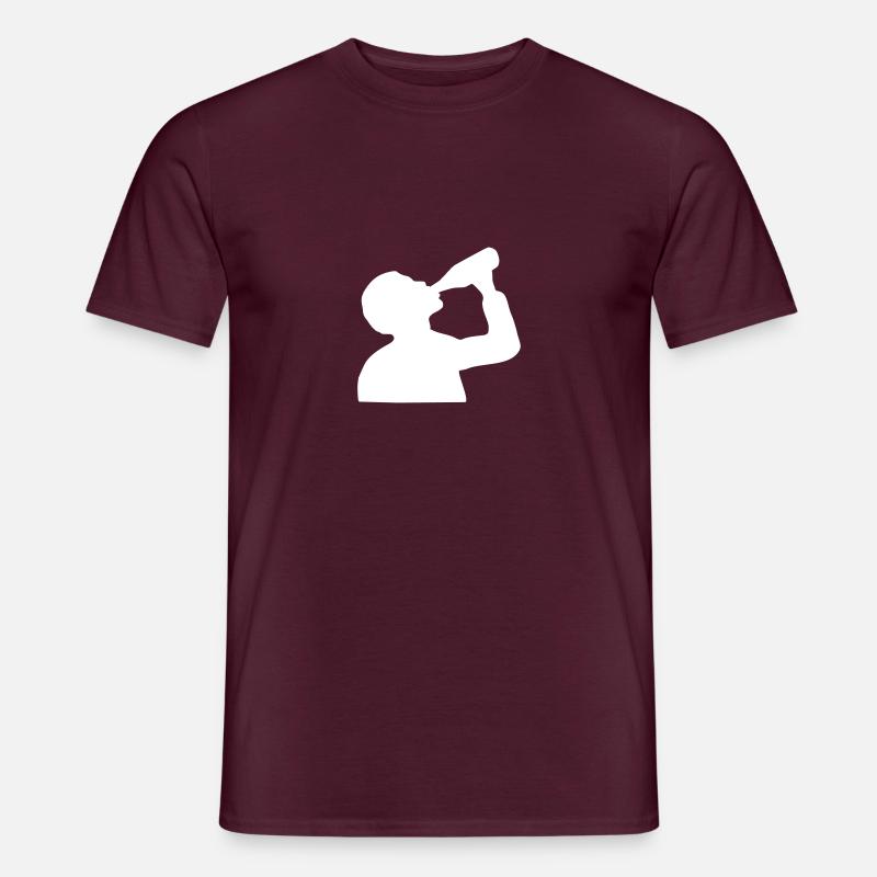 Bier - Männer T-Shirt - Ziegelrot
