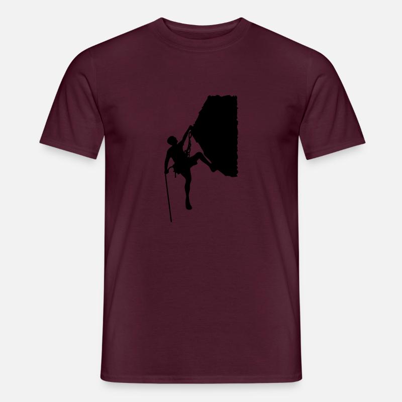 klettern - Männer T-Shirt - Ziegelrot