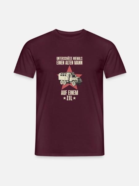 Unterschatze niemals einen alten mann ZIL - Männer T-Shirt - Ziegelrot