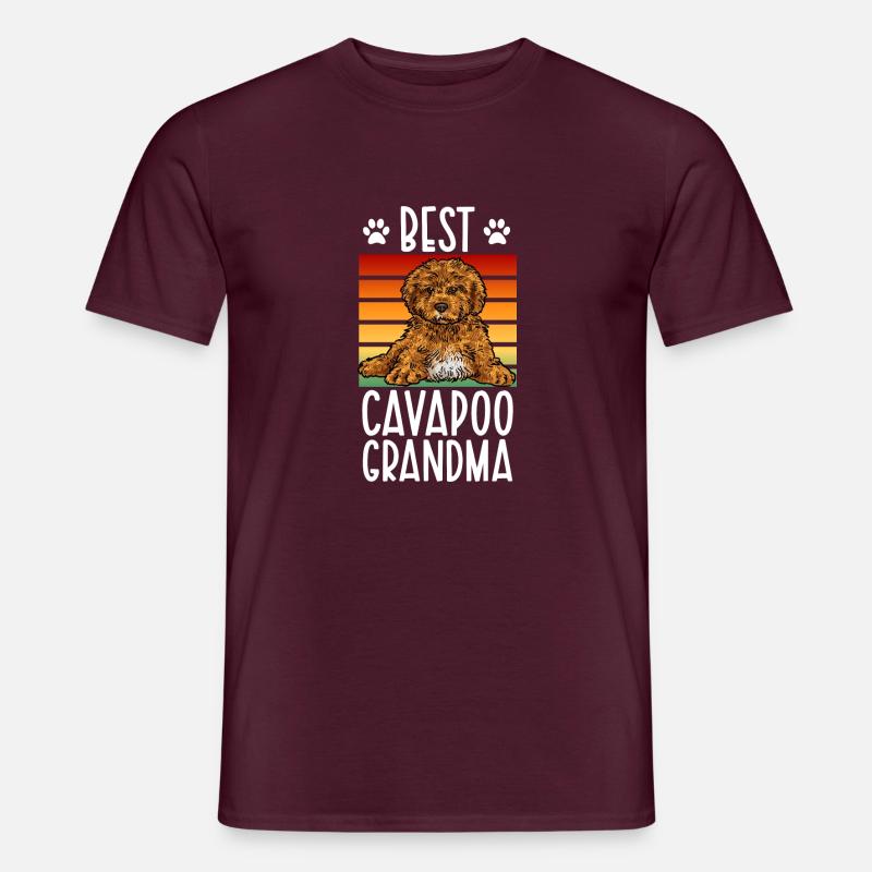 Cavapoo Cavoodle Capoodle Chien - T-shirt homme - rouge brique