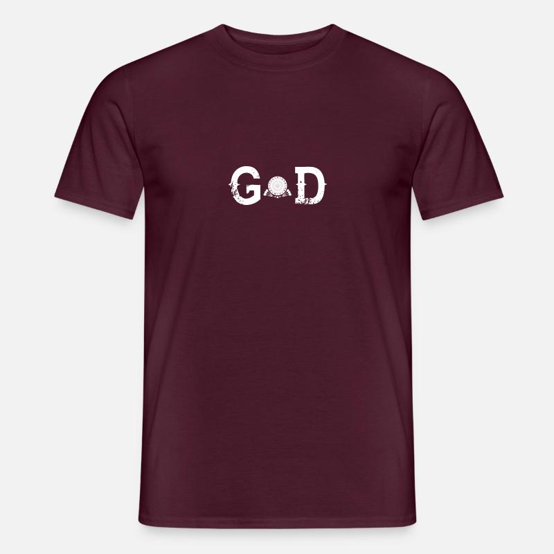 God Legend gott dart darts darter - Männer T-Shirt - Ziegelrot
