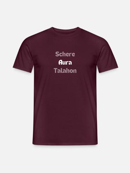 AURA Schere Talahon - Männer T-Shirt - Ziegelrot