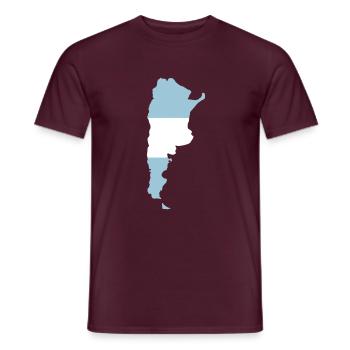 Argentinien - Männer T-Shirt - Ziegelrot - Vorne - AI Model Male 178 light (178cm)