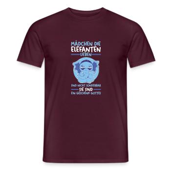 Dickhäuter Rüsseltier Elefant - Männer T-Shirt - Ziegelrot - Vorne - AI Model Male 178 light (178cm)