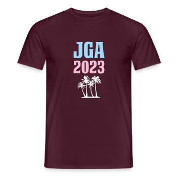 Jga 2023 Junggesellenabschied - Männer T-Shirt - Ziegelrot - Vorne - AI Model Male 178 light (178cm)