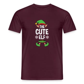 Group Matching Family Christmas Gift Elf - Männer T-Shirt - Ziegelrot - Vorne - AI Model Male 178 light (178cm)