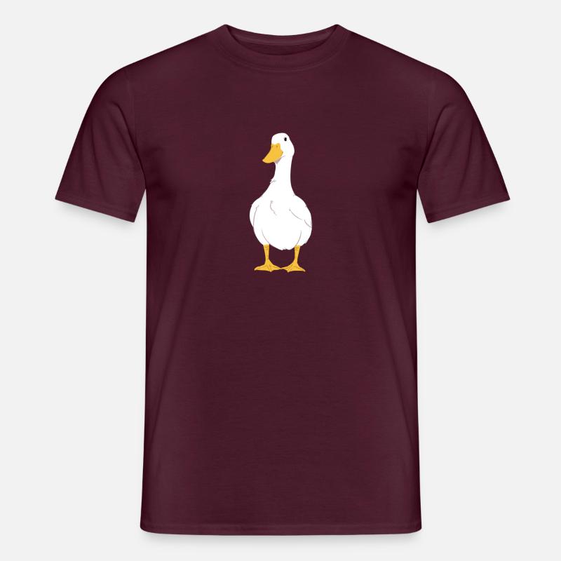 Eend - Heren T-shirt - steenrood