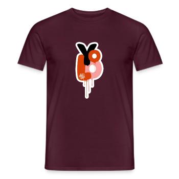 Yolo you only live once - Graffiti Styles - Men's T-Shirt - brick red - Front - AI Model Male 178 light (178cm)