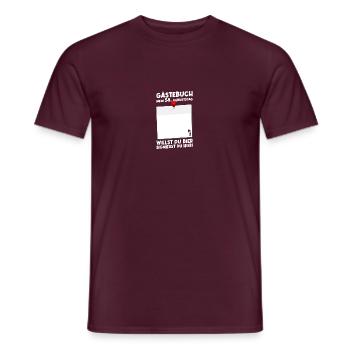 58ème anniversaire Né 1967 Cadeau d’anniversaire - T-shirt homme - rouge brique - Devant - AI Model Male 178 light (178cm)