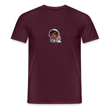 Ein junger Astronaut - Männer T-Shirt - Ziegelrot - Vorne - AI Model Male 178 light (178cm)