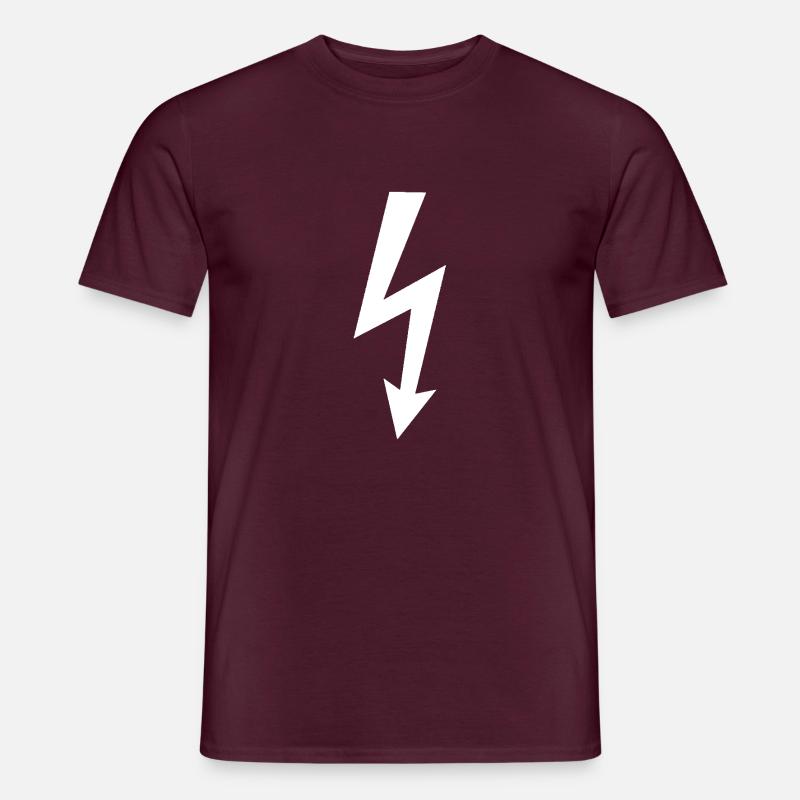 Blitz Logo - Männer T-Shirt - Ziegelrot