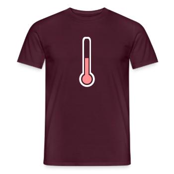 Thermometer - Männer T-Shirt - Ziegelrot - Vorne - AI Model Male 178 light (178cm)