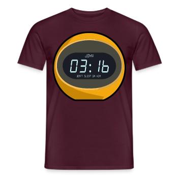 The Good News of Jesus Christ - Men's T-Shirt - brick red - Front - AI Model Male 178 light (178cm)