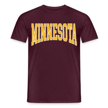 Minnesota - Männer T-Shirt - Ziegelrot - Vorne - AI Model Male 178 light (178cm)