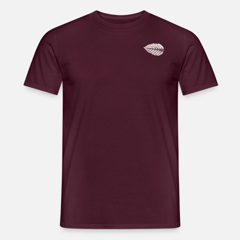 Blatt - Männer T-Shirt - Ziegelrot