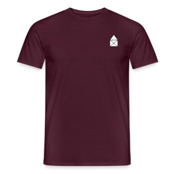 Haus vom Nikolaus - Männer T-Shirt - Ziegelrot - Vorne - AI Model Male 178 light (178cm)
