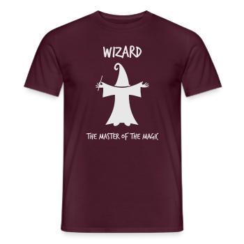 Wizard - Men's T-Shirt - brick red - Front - AI Model Male 178 light (178cm)