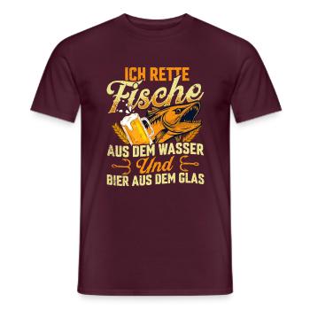 German Fisherman t-shirt - Men's T-Shirt - brick red - Front - AI Model Male 178 light (178cm)