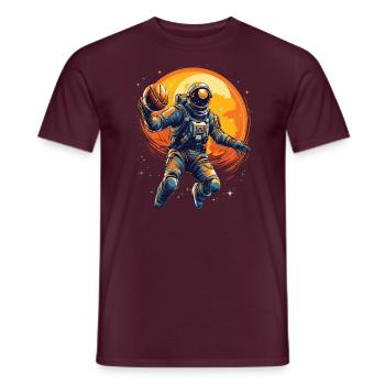 Astronaut basketball player in space - Men's T-Shirt - brick red - Front - AI Model Male 178 light (178cm)