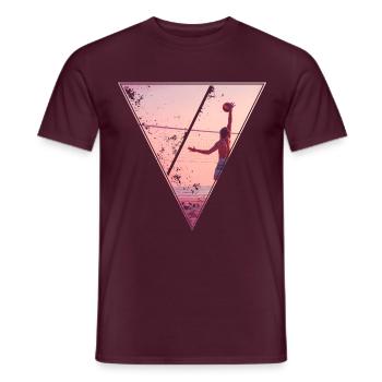 Beach - Männer T-Shirt - Ziegelrot - Vorne - AI Model Male 178 light (178cm)
