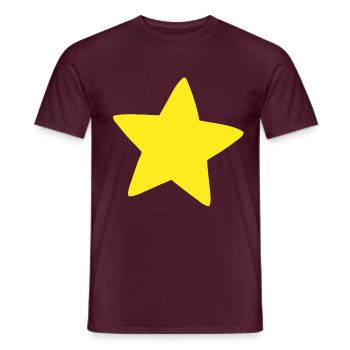 Steven Universe Star - Männer T-Shirt - Ziegelrot - Vorne - AI Model Male 178 light (178cm)