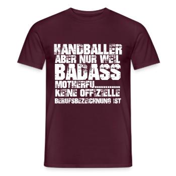 Handballer - Männer T-Shirt - Ziegelrot - Vorne - AI Model Male 178 light (178cm)