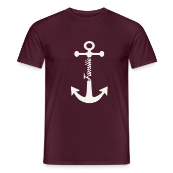 Family - Men's T-Shirt - brick red - Front - AI Model Male 178 light (178cm)