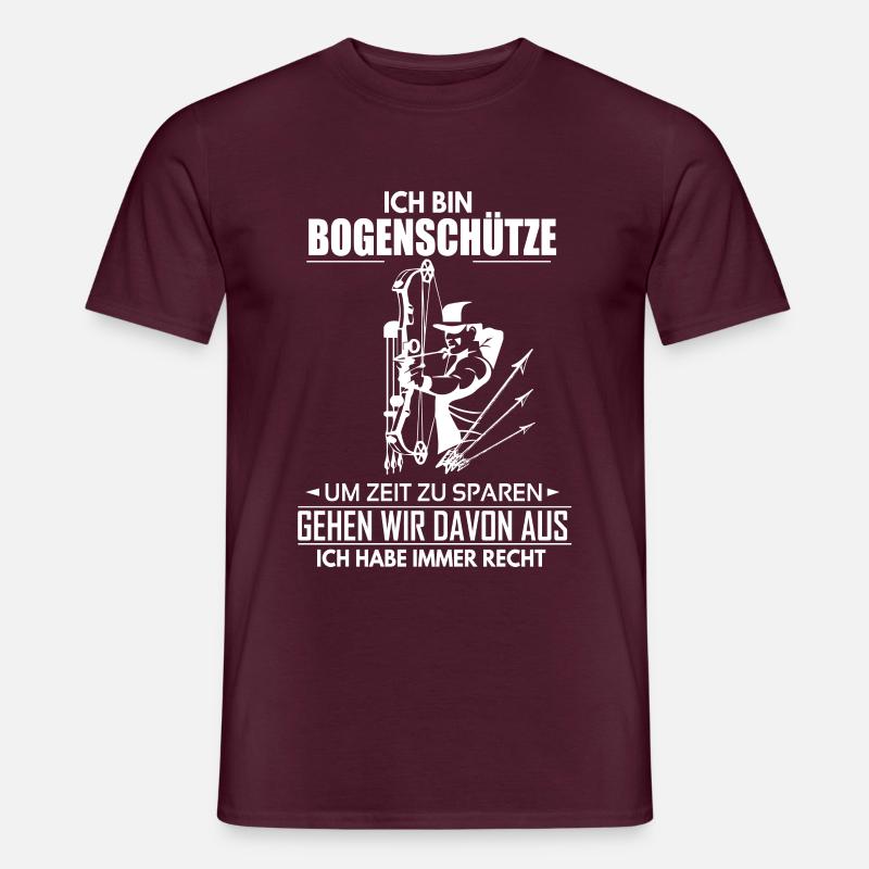 Bogenschütze - Männer T-Shirt - Ziegelrot