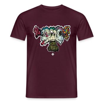 Singe de La Sagesse - T-shirt homme - rouge brique - Devant - AI Model Male 178 light (178cm)