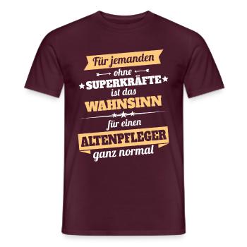 Altenpfleger Altenpflegerin - Held - Männer T-Shirt - Ziegelrot - Vorne - AI Model Male 178 light (178cm)